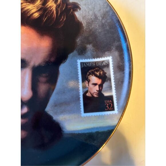 James Dean USPS Stamp Collection Commemorative Plate - Picture 2 of 5